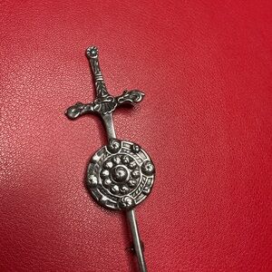 Silver Sword Hairpin 925 Sterling silver vintage
